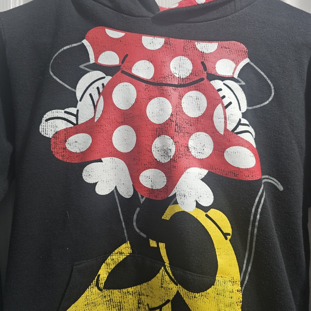 Disney Black Hoodie with Red and Yellow Character Design Minnie Mouse - Picture 2 of 7